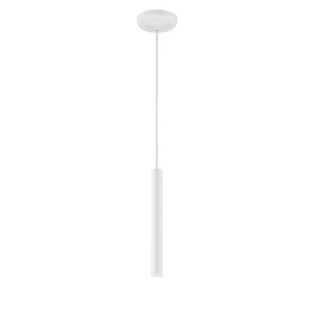 Z-Lite Forest 1 Light Mini Pendant, Matte White 917MP12-WH-LED